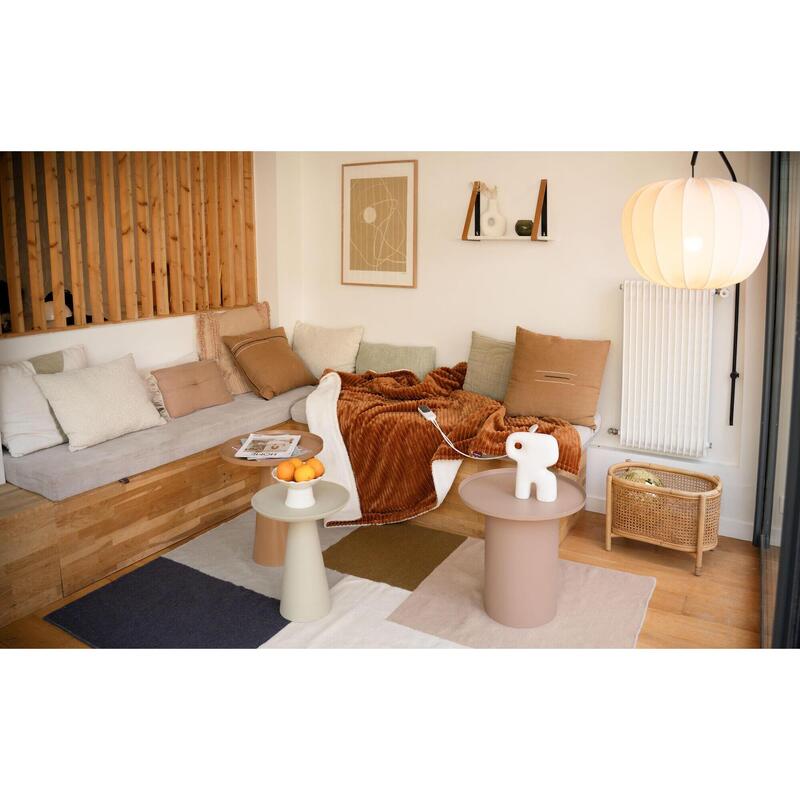 Couverture Chauffante électrique 180 X 130 Cm Avec 10 Niveaux De Chaleur Minuterie 10 Heures Protection Contre Surchauffe Affichage Led 98721307