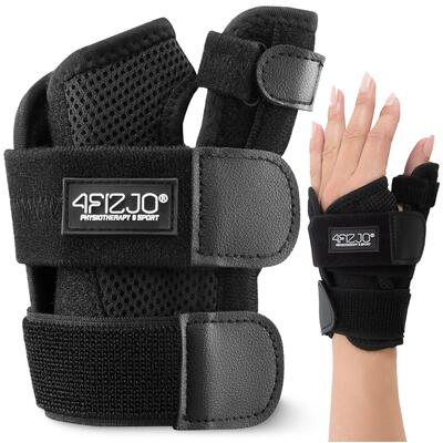 Ortesi stabilizzatrice polso e pollice Airmesh 2 stecche 4FIZJO nera