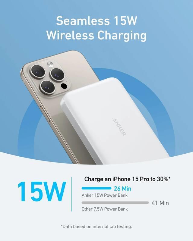 Bezdrátová powerbanka MagGo 10000mAh, 30W 2/4