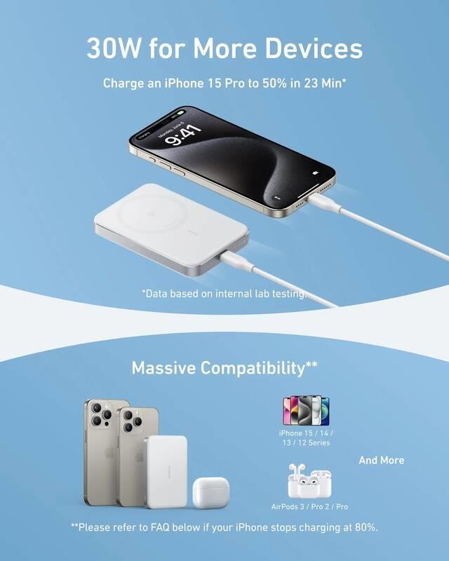 Bezdrátová powerbanka MagGo 10000mAh, 30W 4/4