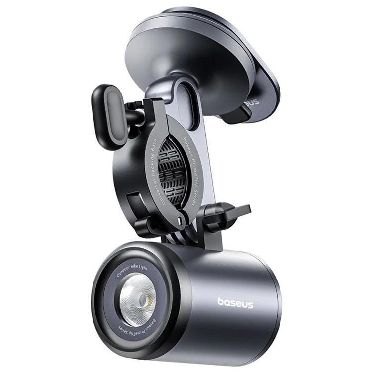 BASEUS Držák na kolo PrimeTrip 2v1 s LED světlem