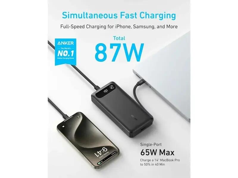 Powerbanka  20000mAh, 87W 3/6