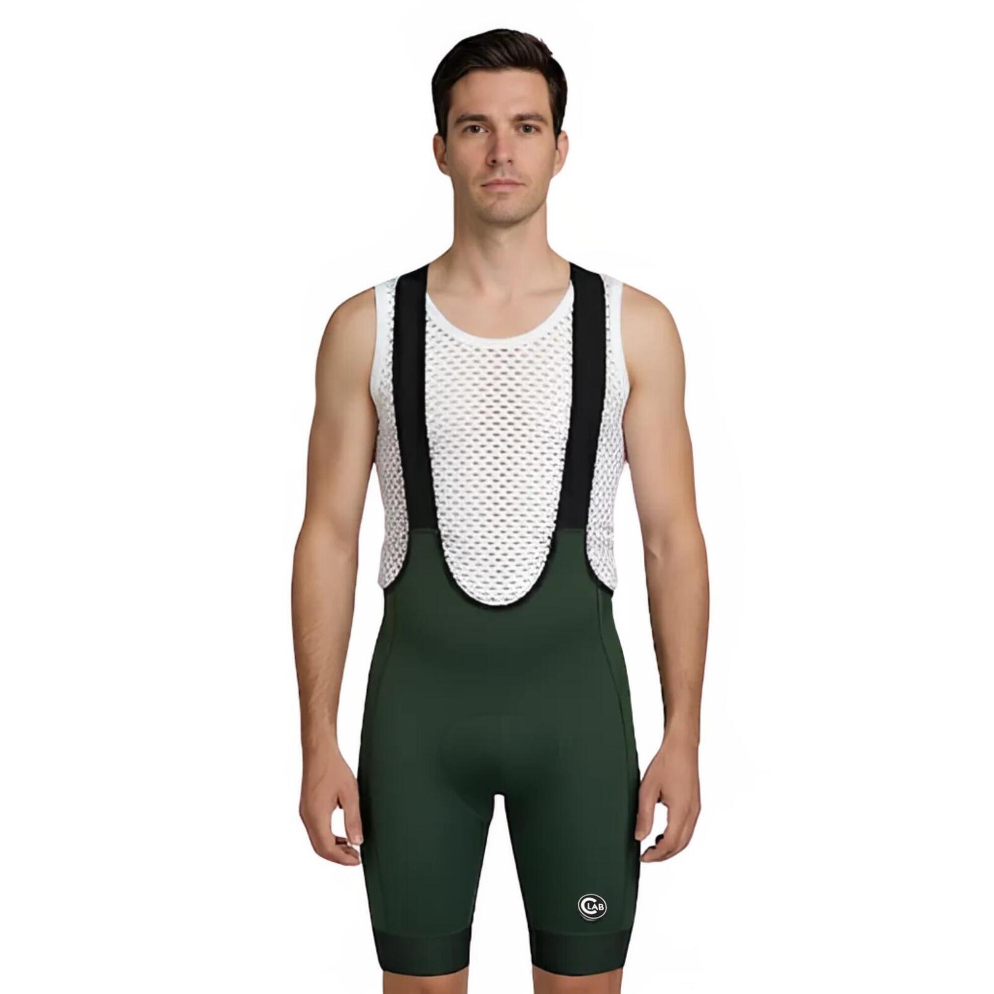 C-lab - Cuissard De Cyclisme Cargo Homme Vert - Cuissard De Vélo À Bretelles - Vert - 48 Xl - Decathlon