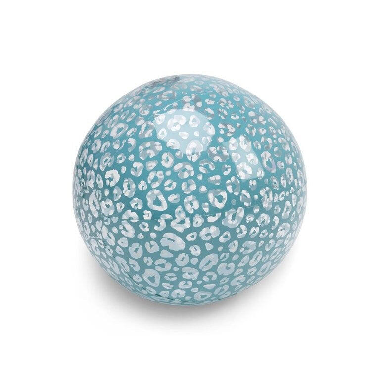 Swim Essentials Inflatable Beach Ball - Transparent Leopard, 51 cm