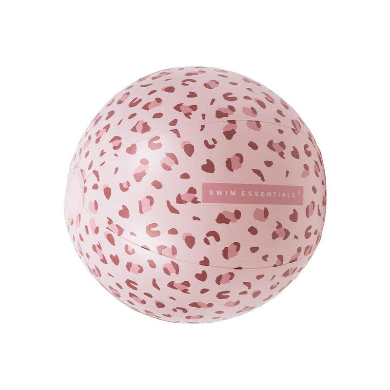 Swim Essentials Inflatable Beach Ball - Pink Leopard, 51 cm