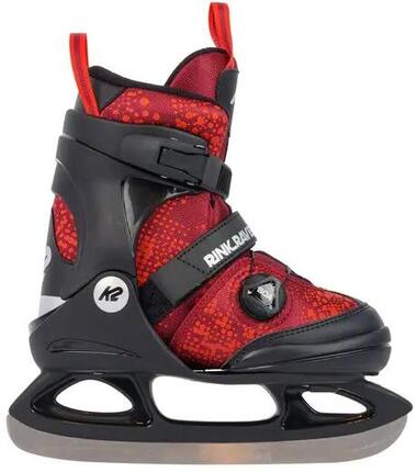 Łyżwy Dzieci K2 Rink Raven Boa Regulowane Łyżwy dla Dzieci - Czerwony - 32-37