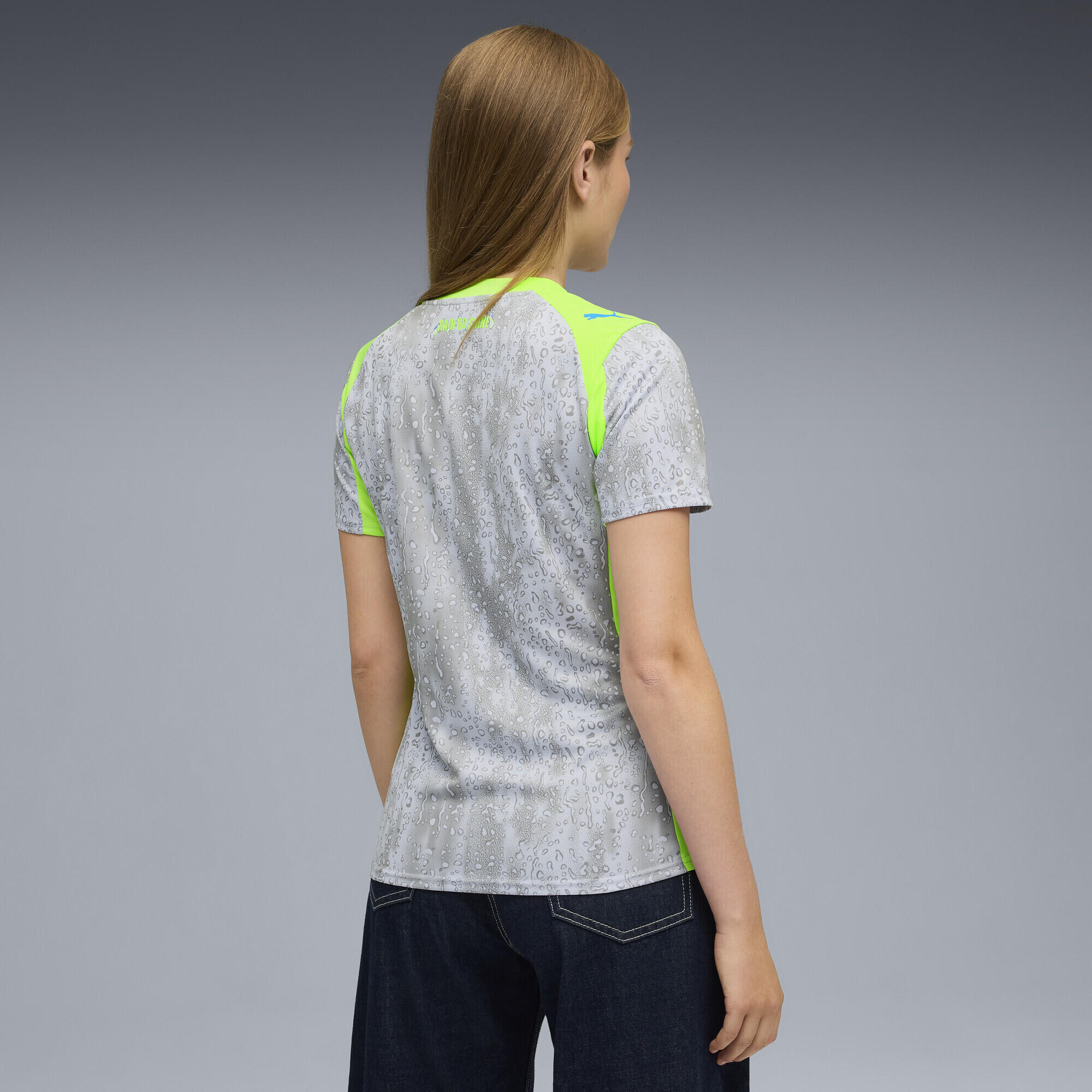 T-shirt futebol mulher respirável Manchester City 25/26 Ausweichtrikot PUMA 3/5