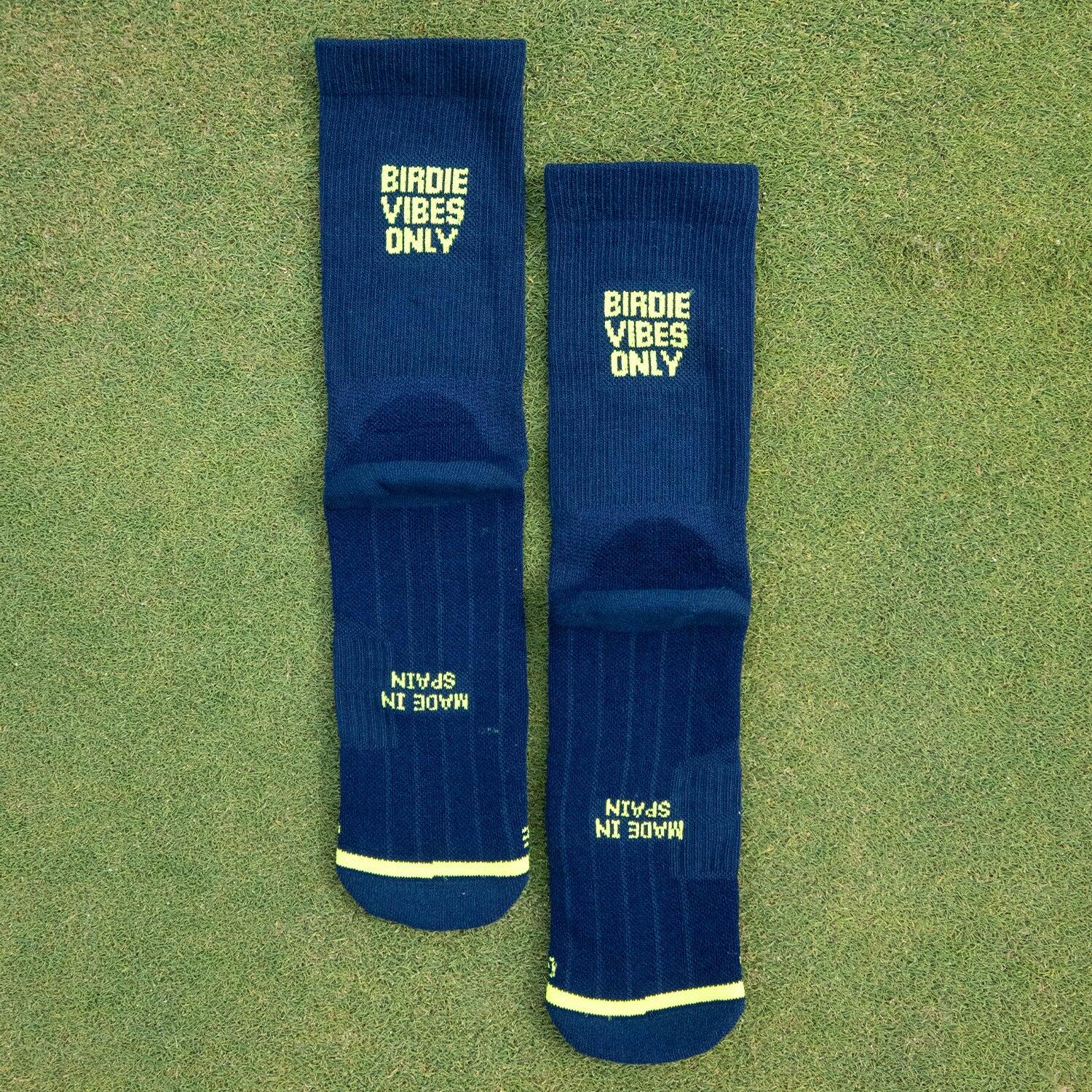 BIRDIE VIBES BLUE - CHAUSSETTES DE GOLF 3/4