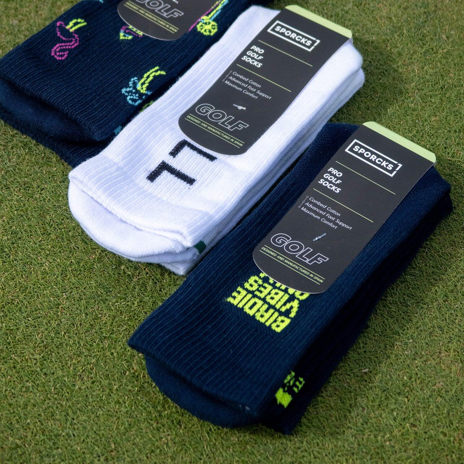BIRDIE VIBES BLUE - CHAUSSETTES DE GOLF 4/4