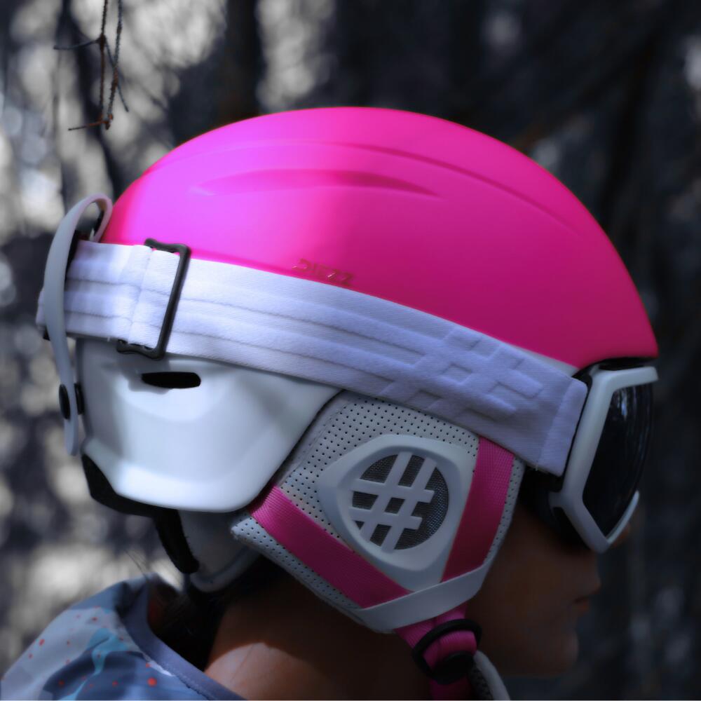 CASQUE TEEN sans visière WHITE PINK. 6/6