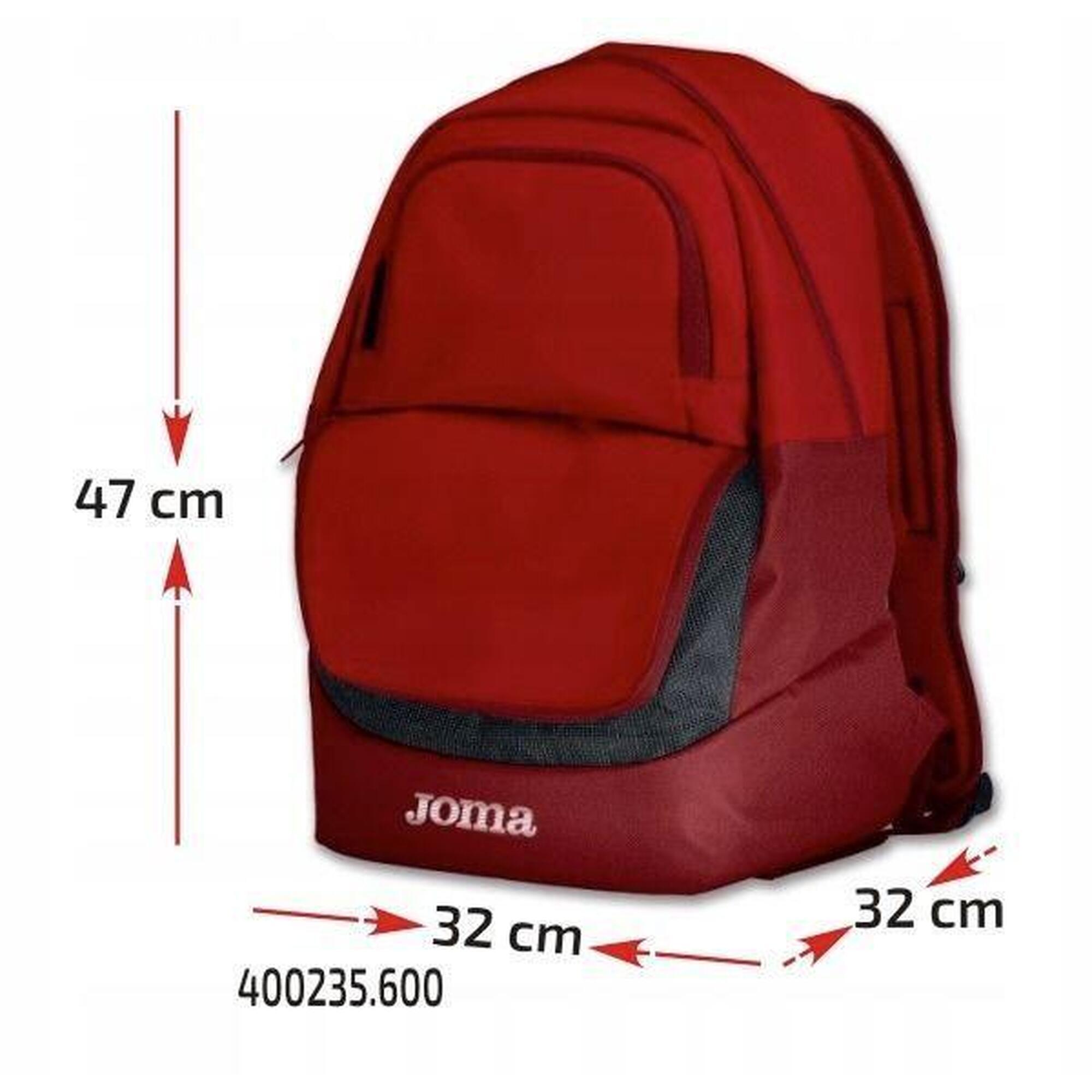 Rucsac Joma Diamond II, Rosu, uni