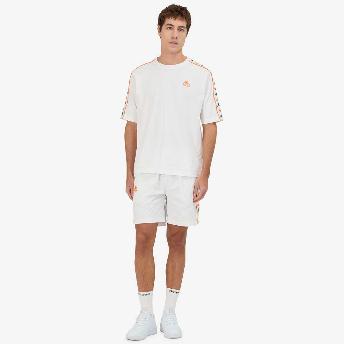 Pantaloncini sportivi da uomo in poliammide bianco da streetwear sportivo 4/7