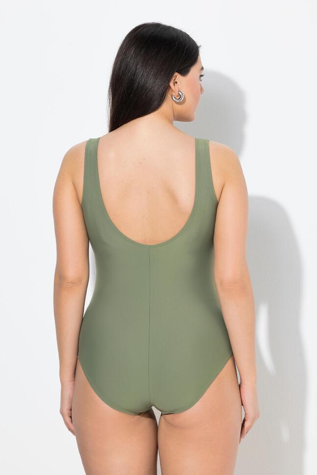 Damskie Strój kąpielowy lamówka bez miękkich miseczek okrągły dekolt