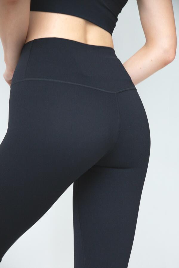 Legginsy krótkie damskie czarne RUNNING 2skin 6/7