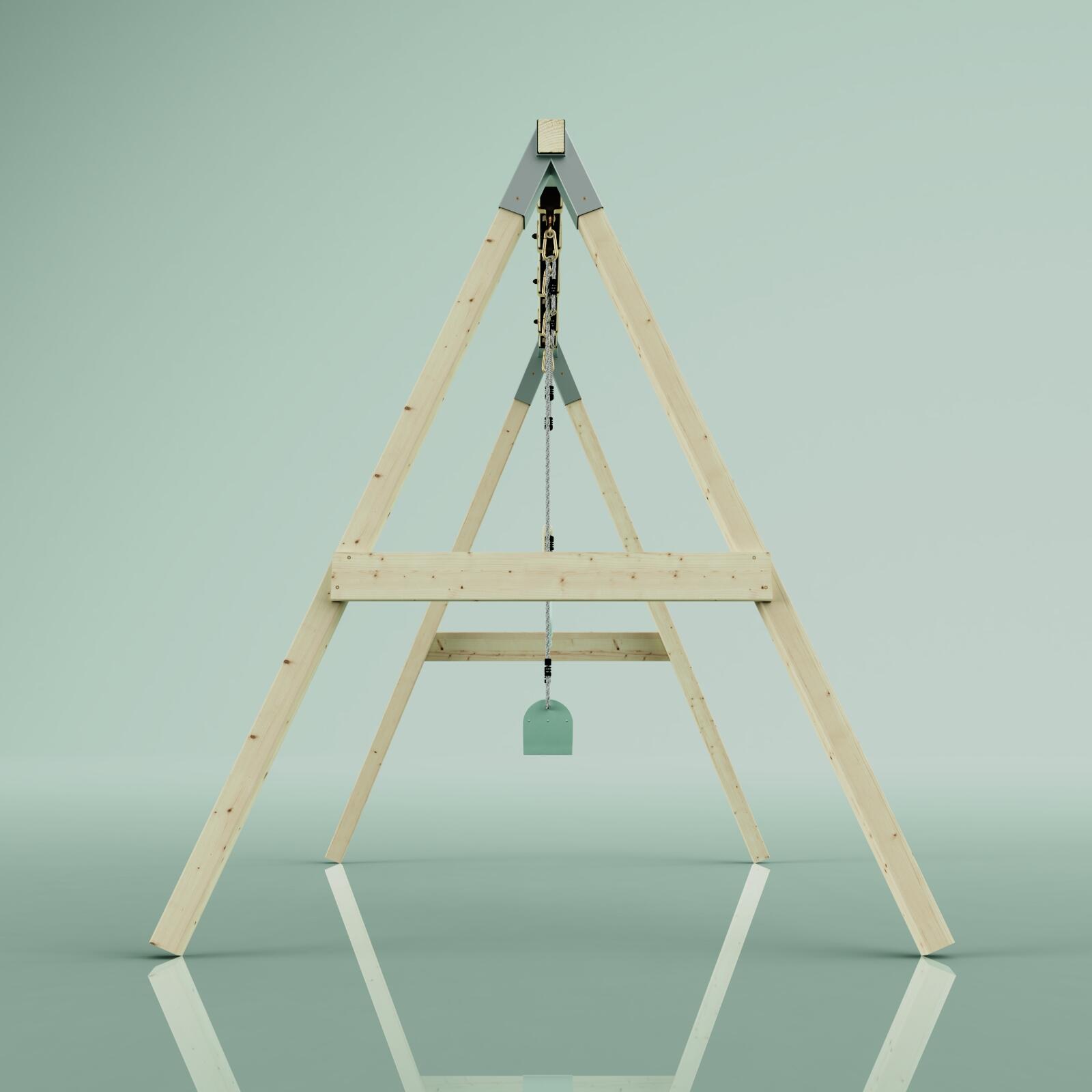Schaukel Tukan in Mintgrün - 182 × 286 × 212 cm 3/6
