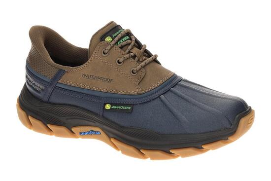Skechers JOHN-DEERE Schuhe blau Slip-Ins wasserdicht