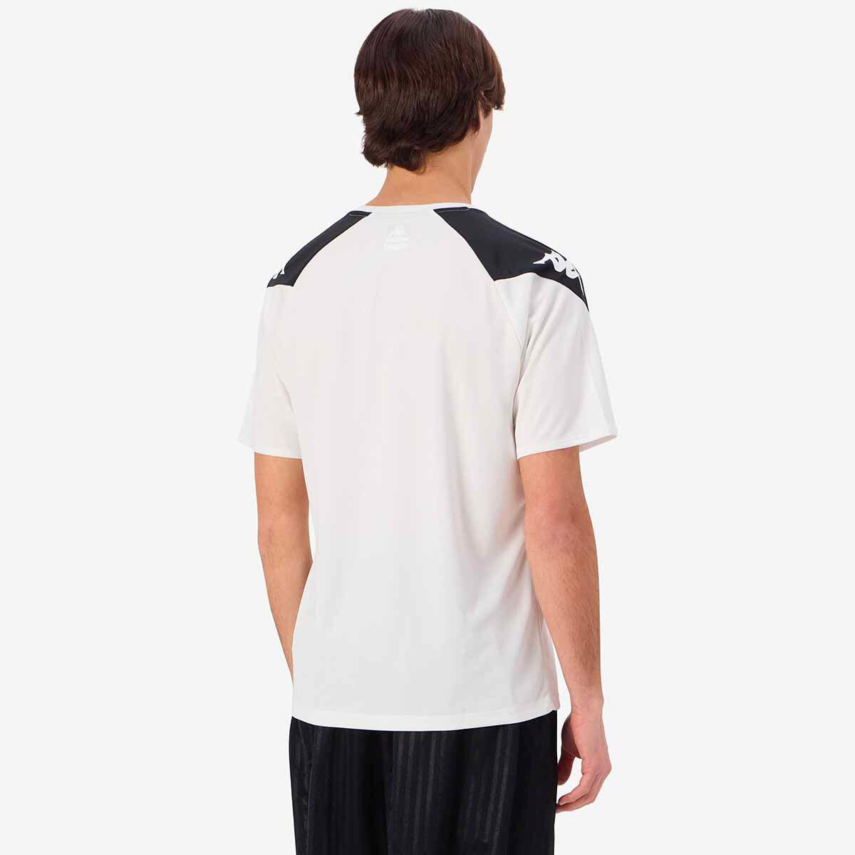 Kappa Loreto Shirt Korte Mouw Heren - Wit / Zwart 5/7