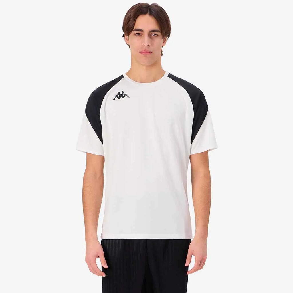 Men's Kappa Loreto Black/White Football Shirt