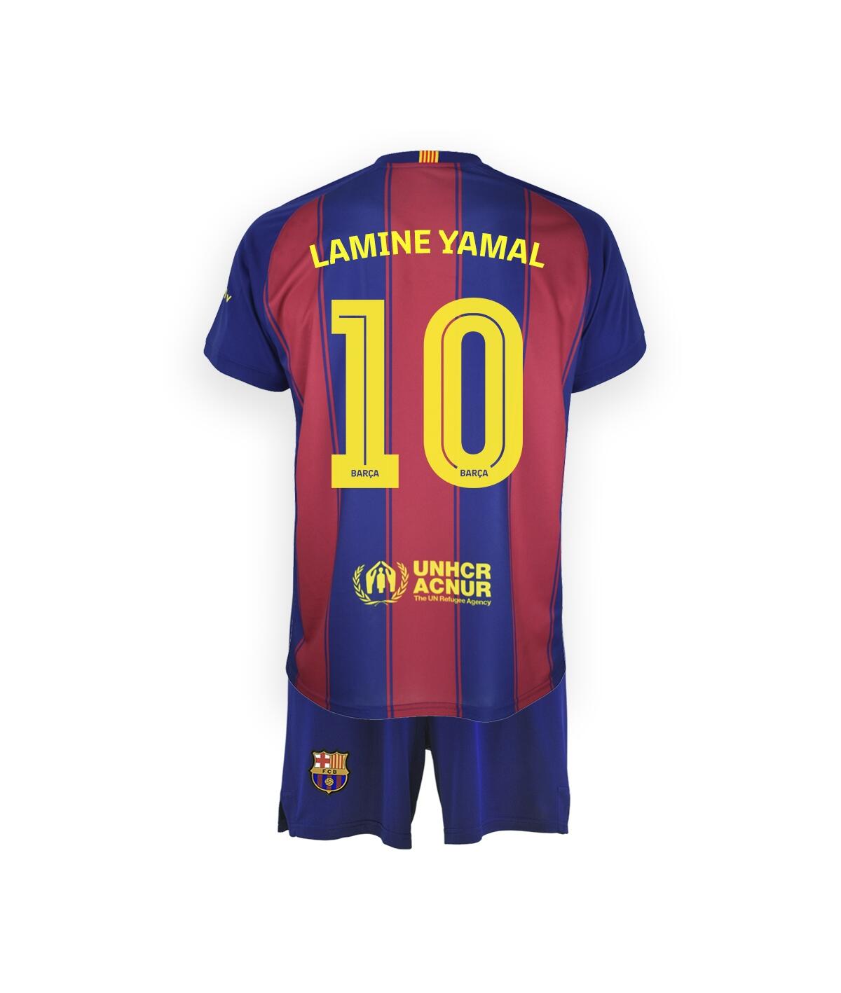 Camiseta Niño Lamine Yamal FC Barcelona Primer Equipación Réplica Oficial 25/26 3/7