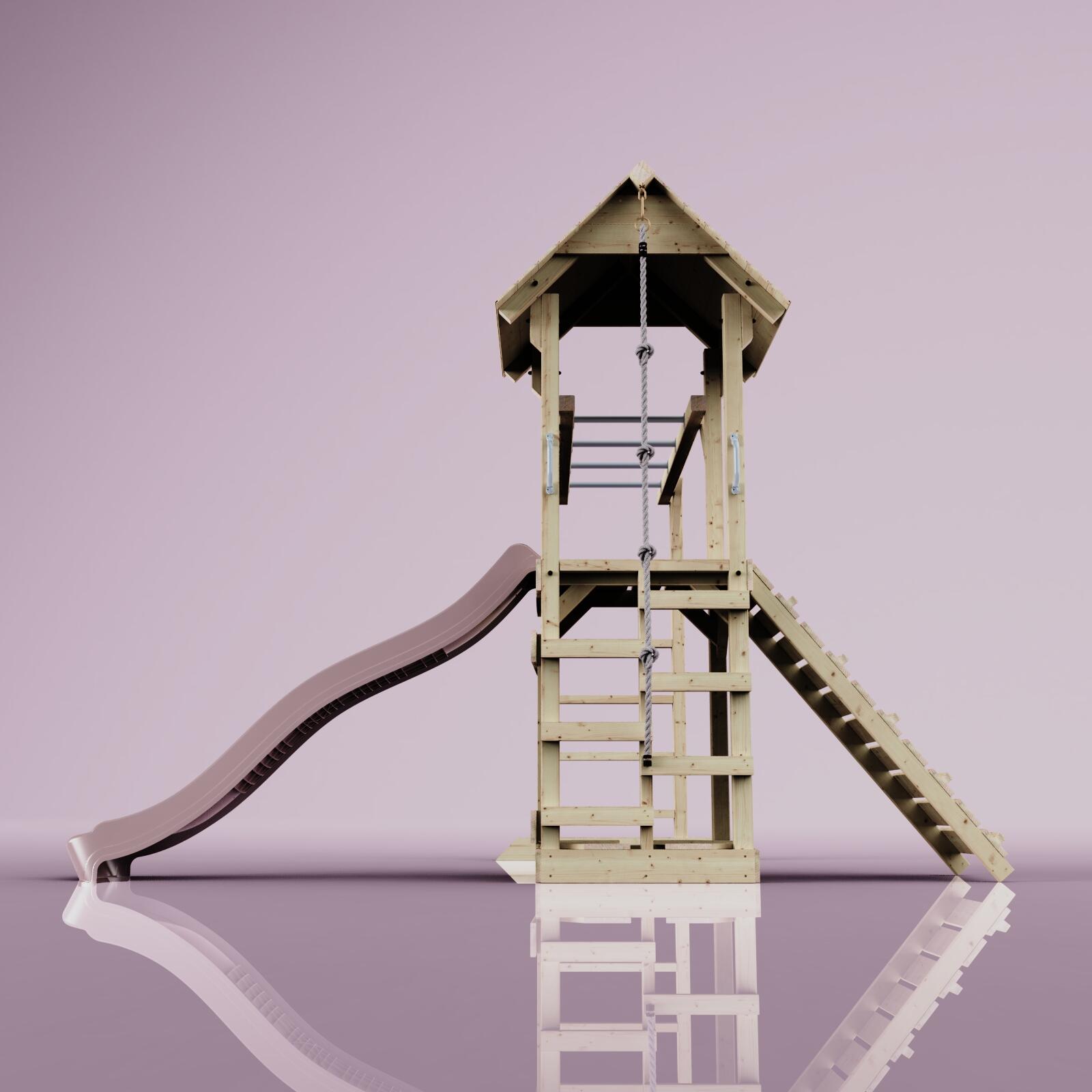 Spielturm Lund in Altrosa - 358 × 295 × 275 cm 3/6