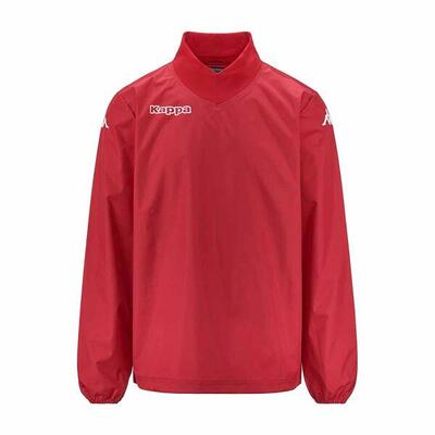 Felpe da uomo in poliestere rosso da calcio