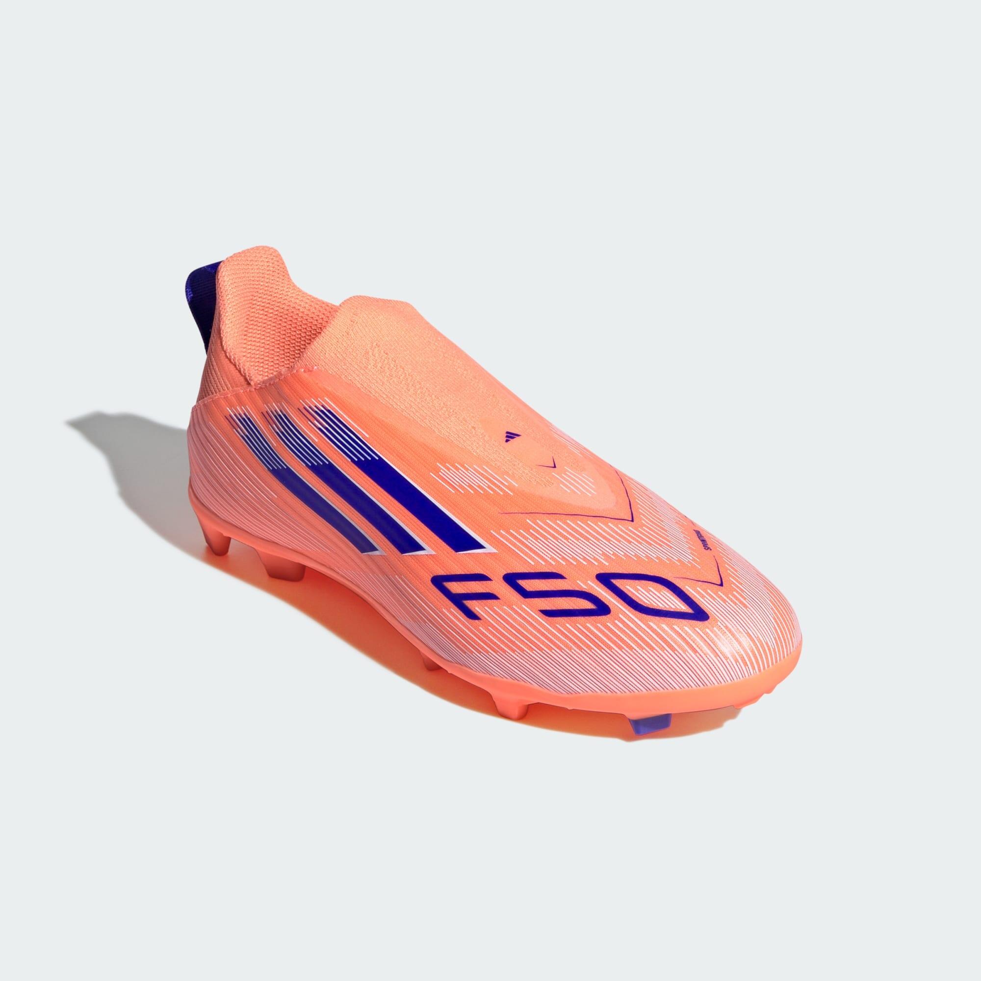 Botas de Futebol F50 League criança sem atacadores - Piso firme/multissup. 4/7