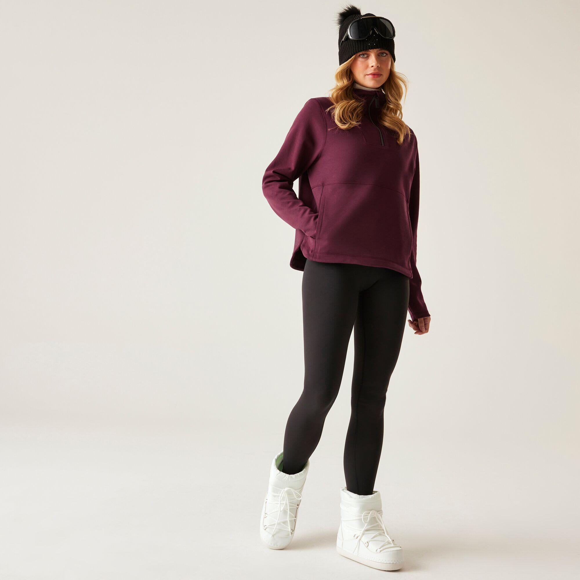 Sweat Wander pour femme en polaire à quart de zip et coupe décontractée 3/7