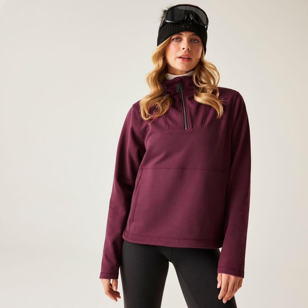 Womens Wander Sweater Relaxed Quarter-Zip Fleece