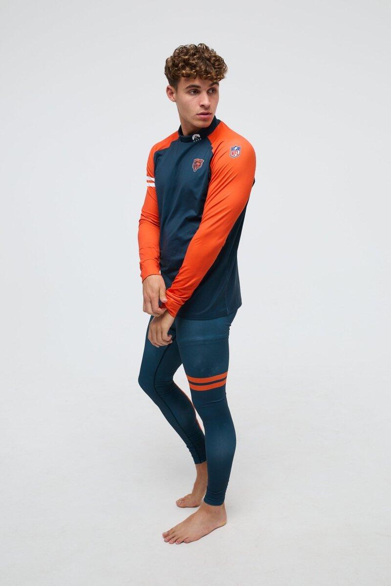 Homme Ski Sous-vêtement Bas Thermique NFL Chicago Bears 4/5