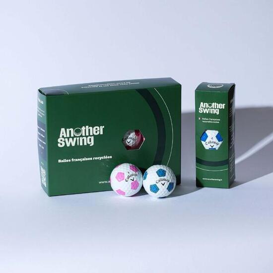 12 Balles de Golf d'Occasion Callaway AAAA - Modèle Truvis Chrome Soft