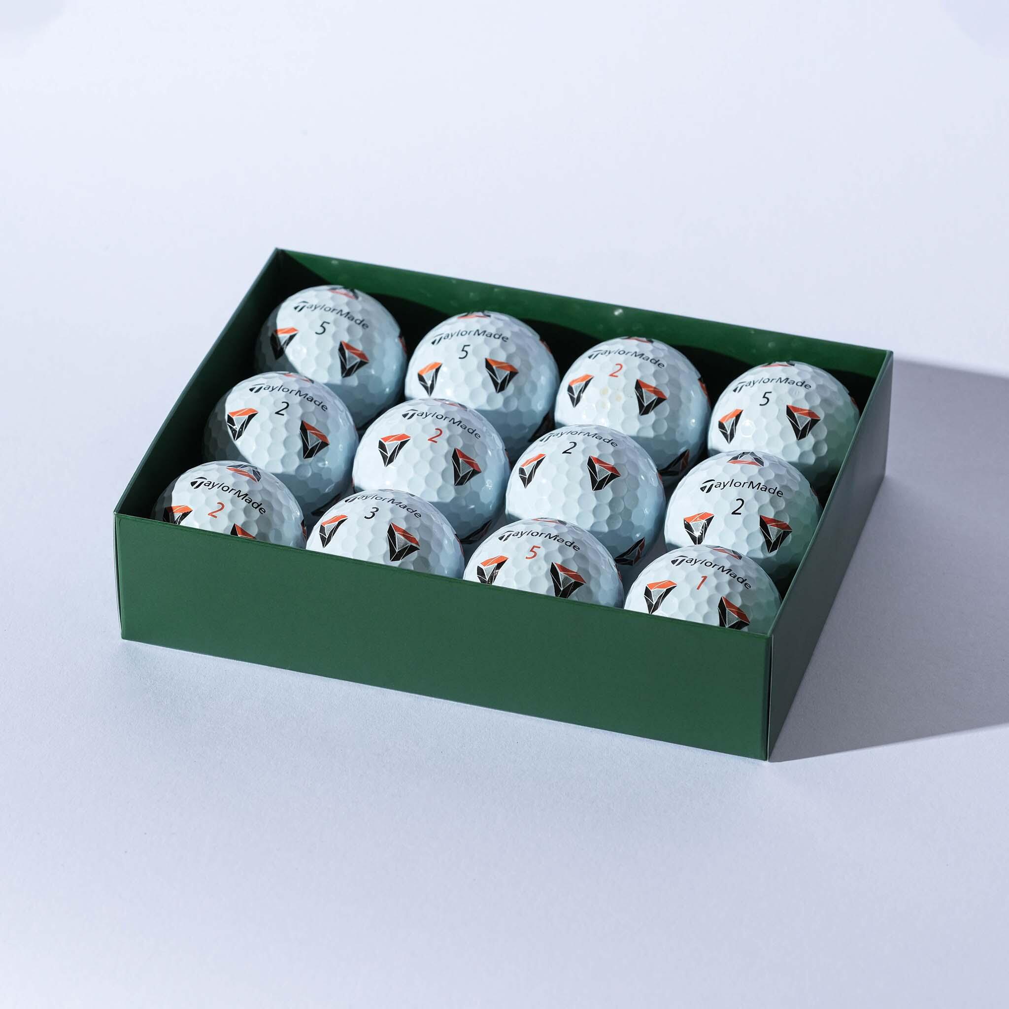12 Balles de Golf d'Occasion Taylormade AAAA - Modèle TP5/TP5x Pix 4/7