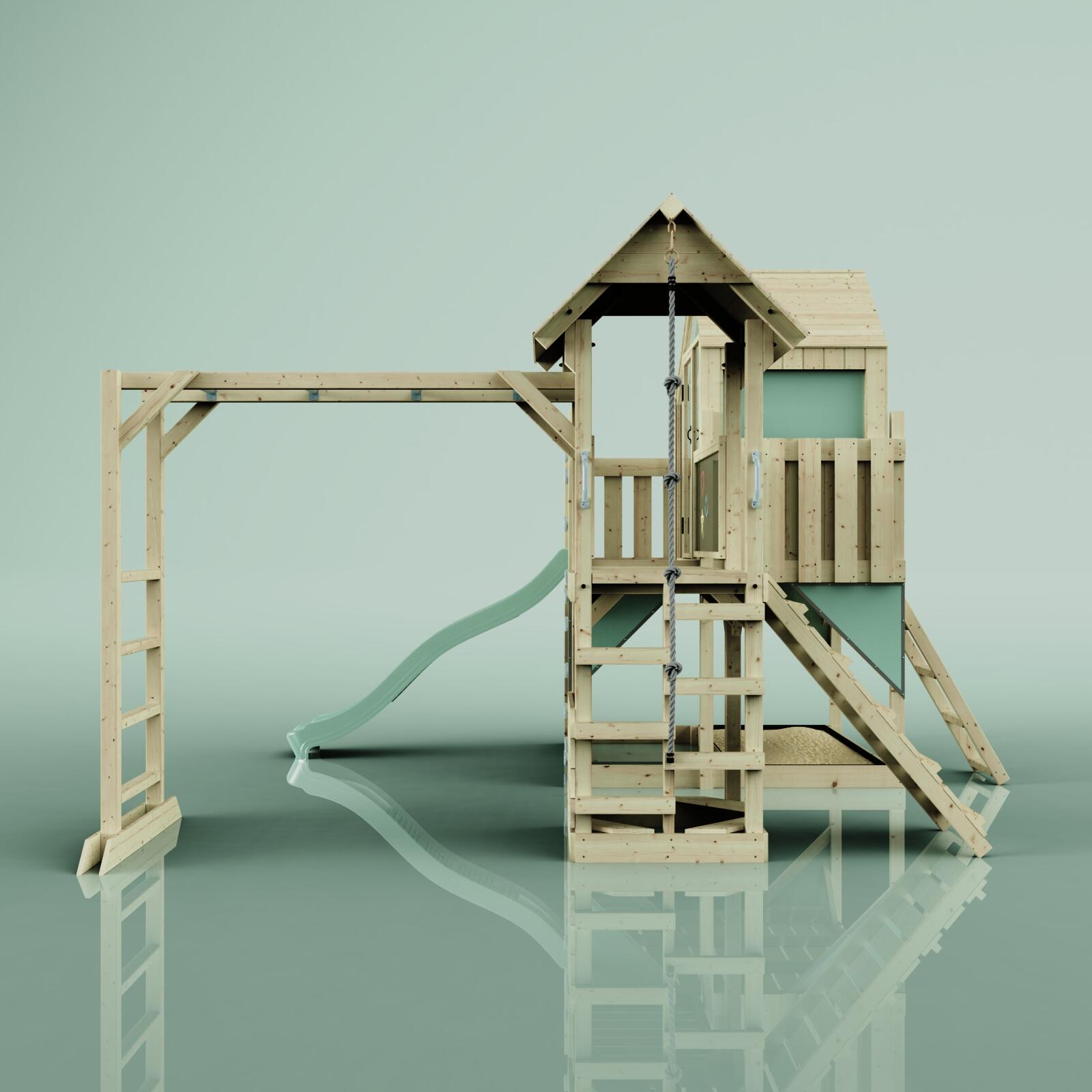Spielturm Luna in Mintgrün - 406 × 444 × 291 cm 2/5