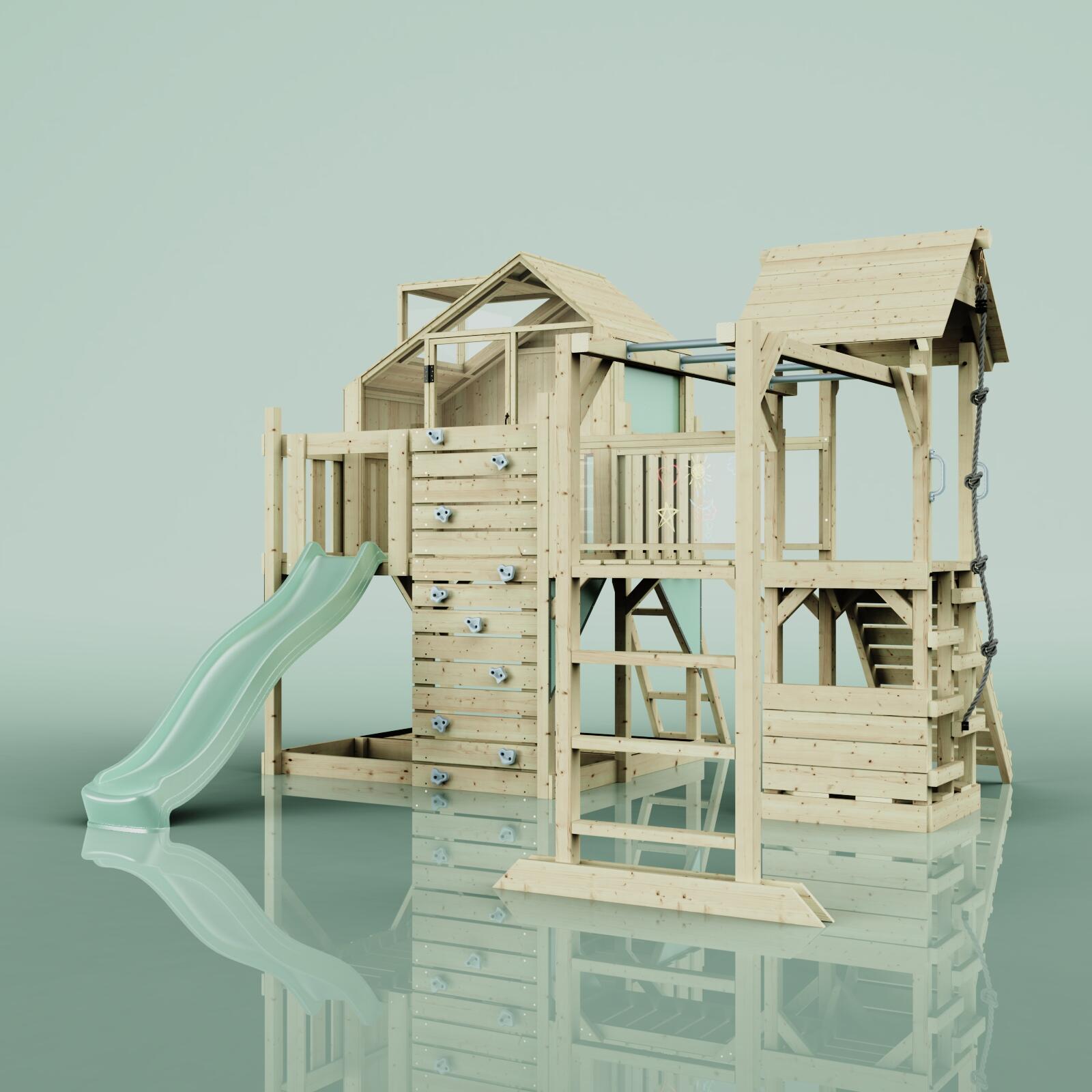 Spielturm Luna in Mintgrün - 406 × 444 × 291 cm 5/5