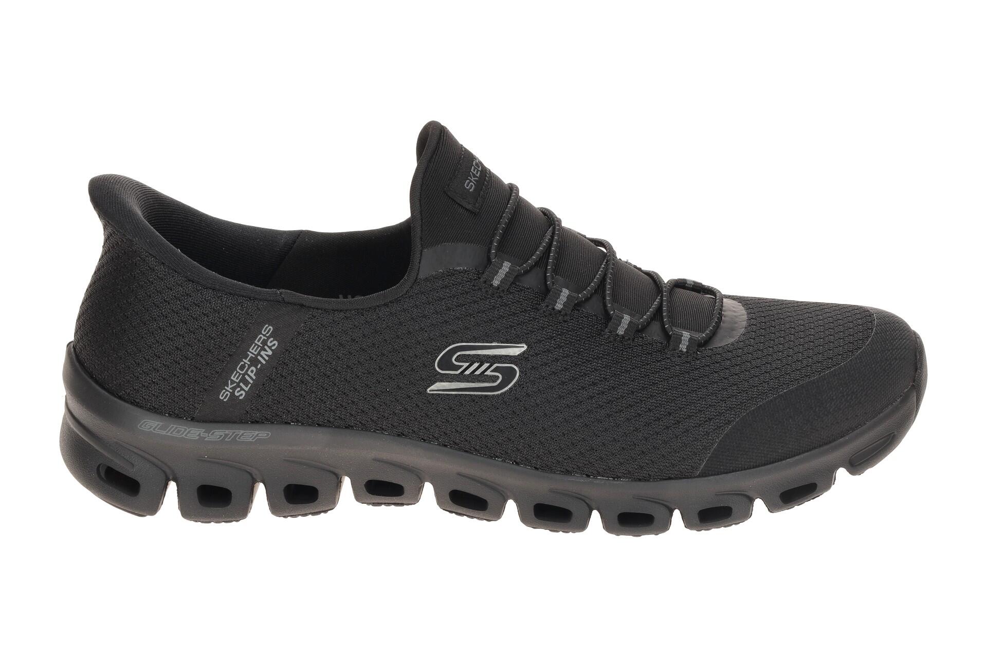 Skechers Glide Step Slipper Schuhe schwarz Slip-Ins 104547 2/7