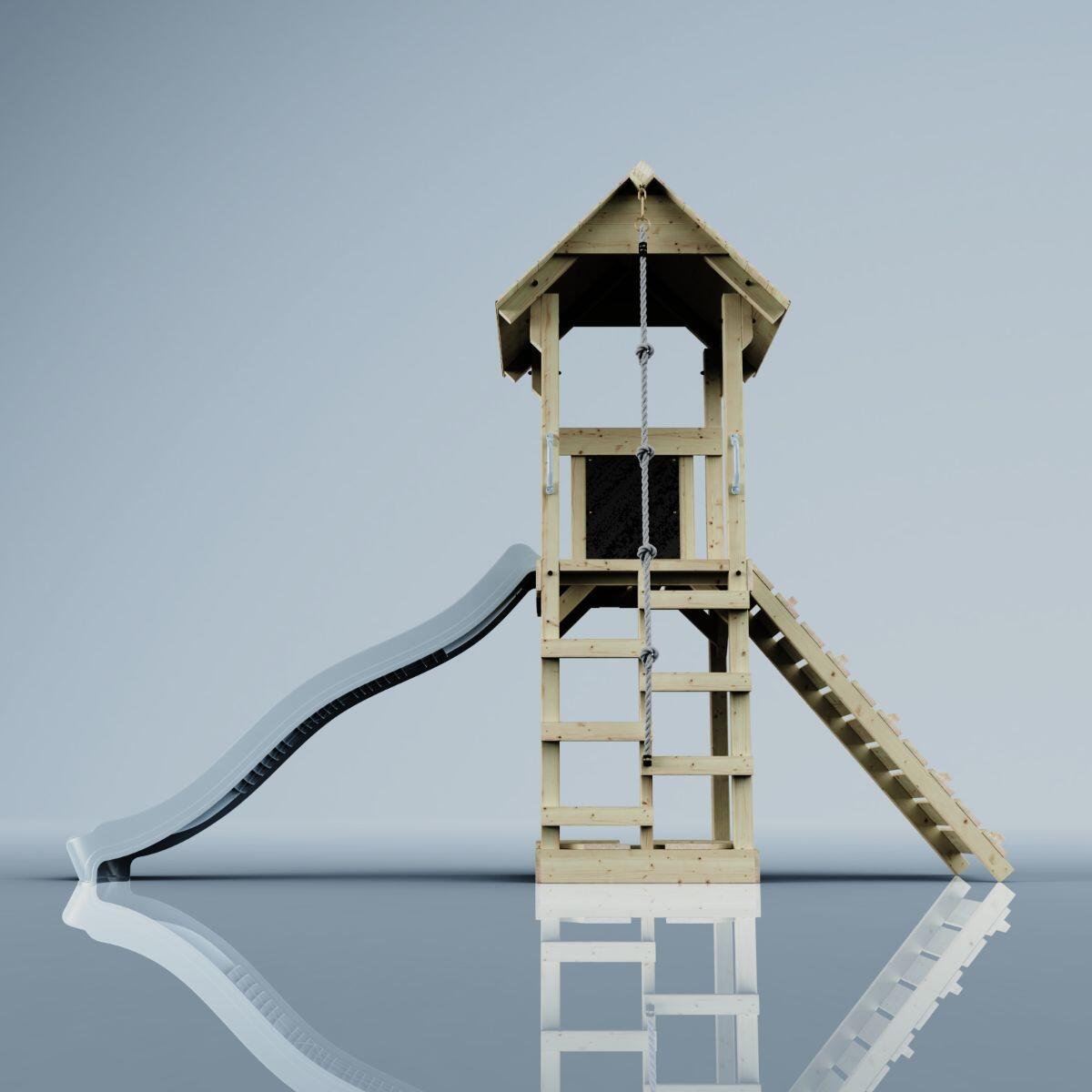 Spielturm Lillehammer in Eisblau - 357 × 112 × 273 cm 3/6