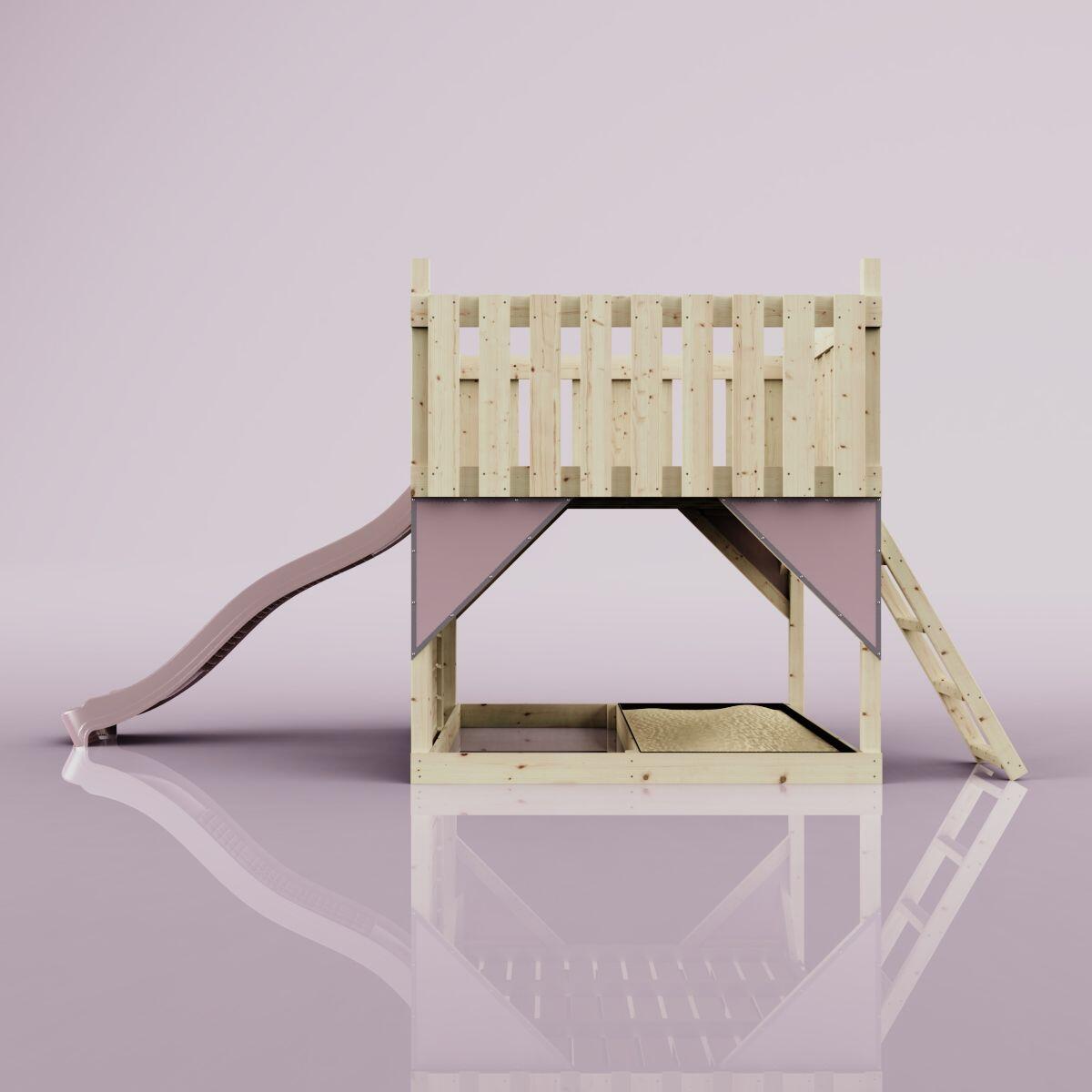 Plattform Sternenhimmel in Altrosa - 415 × 190 × 204 cm 3/6