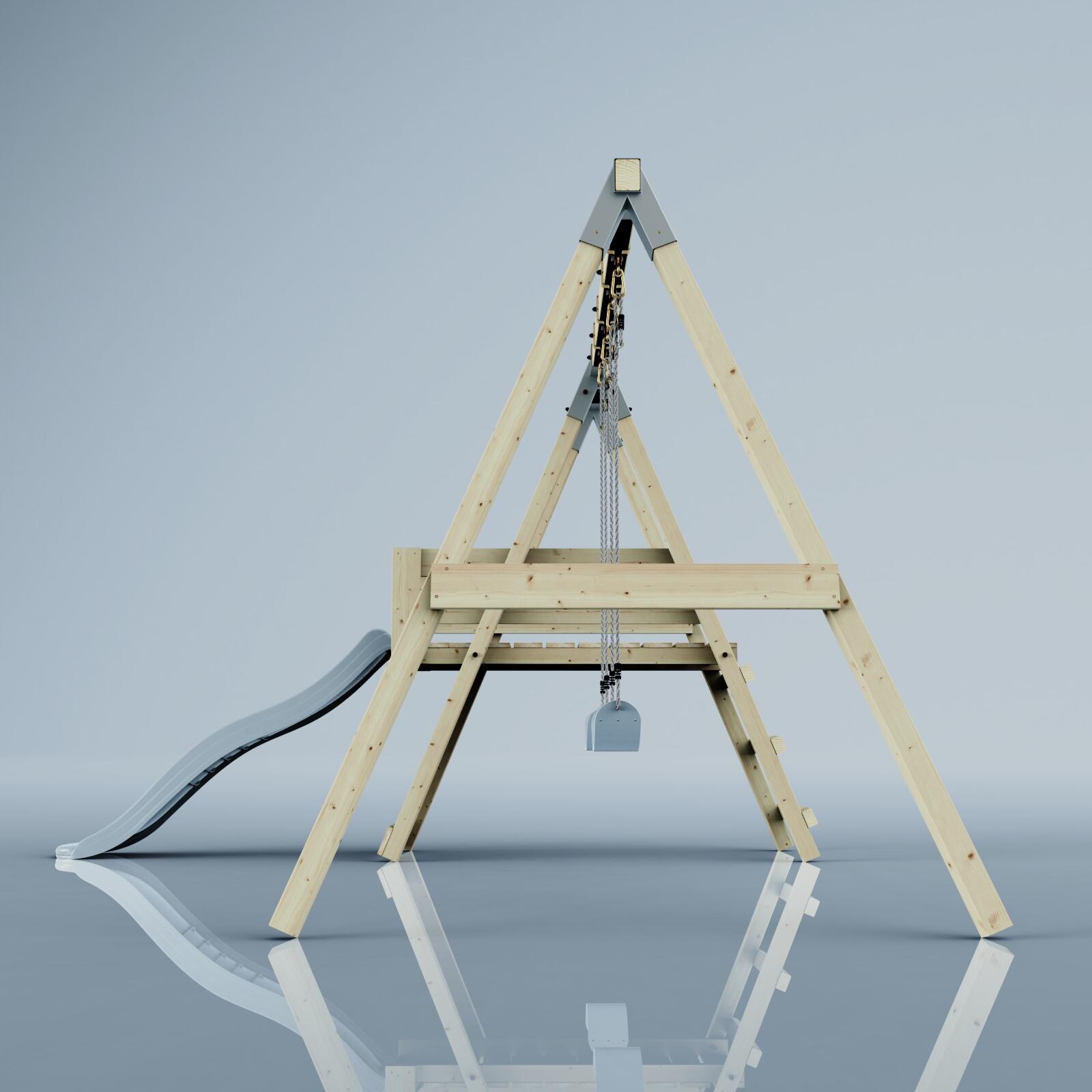Schaukel Möwe in Eisblau - 294 × 326 × 212 cm 3/6