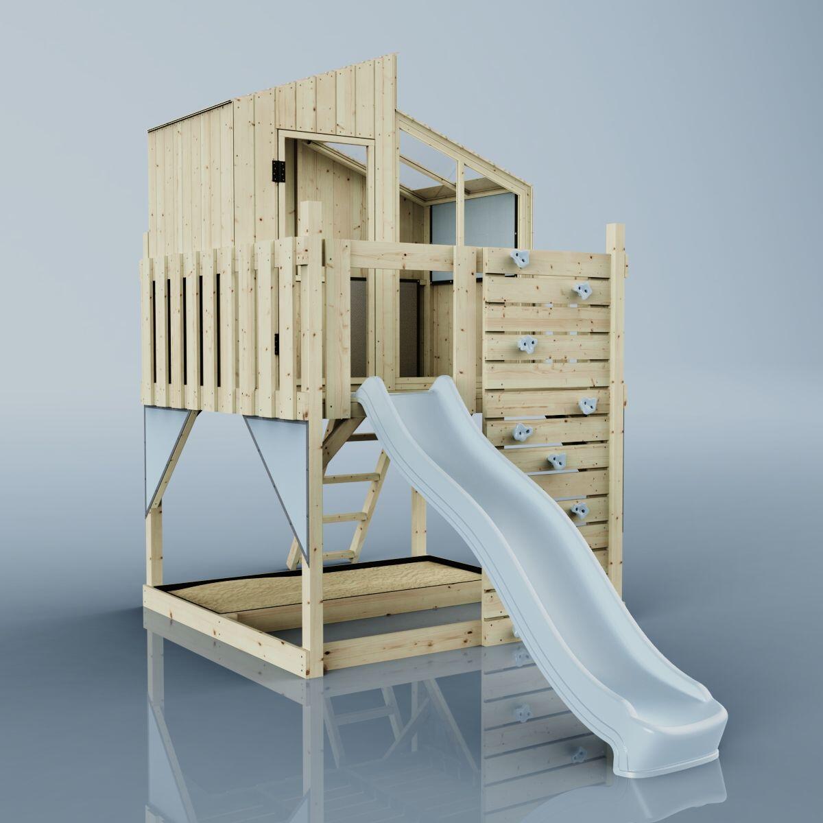 Stelzenhaus Komet in Eisblau - 414 × 190 × 291 cm 6/6