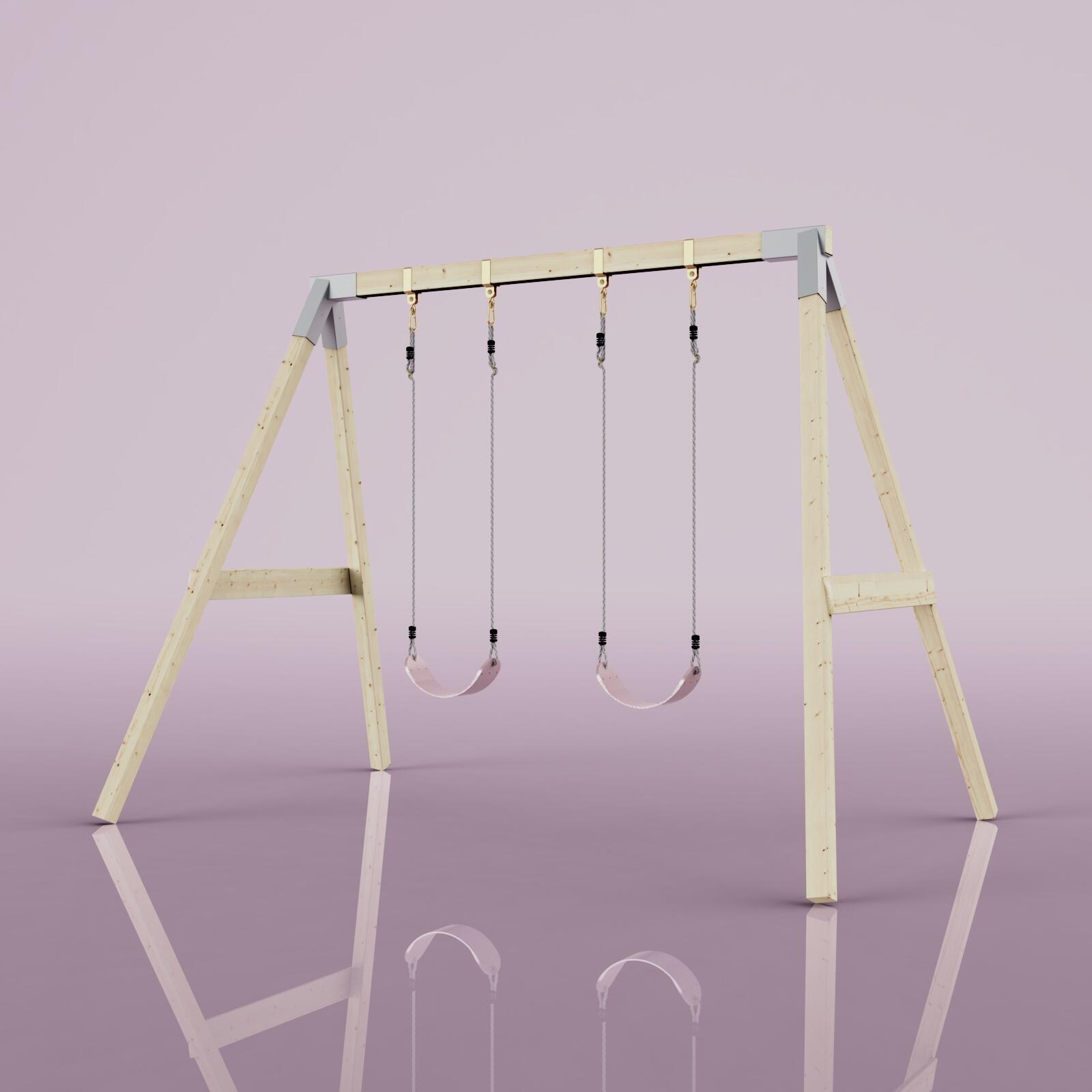Schaukel Nachtfalter in Altrosa - 182 × 286 × 212 cm 5/6