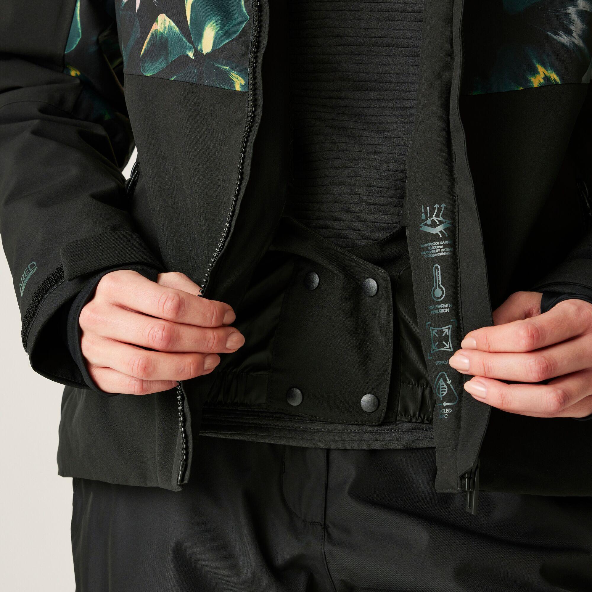 Chaqueta de esquí impermeable para mujer Iced 7/8