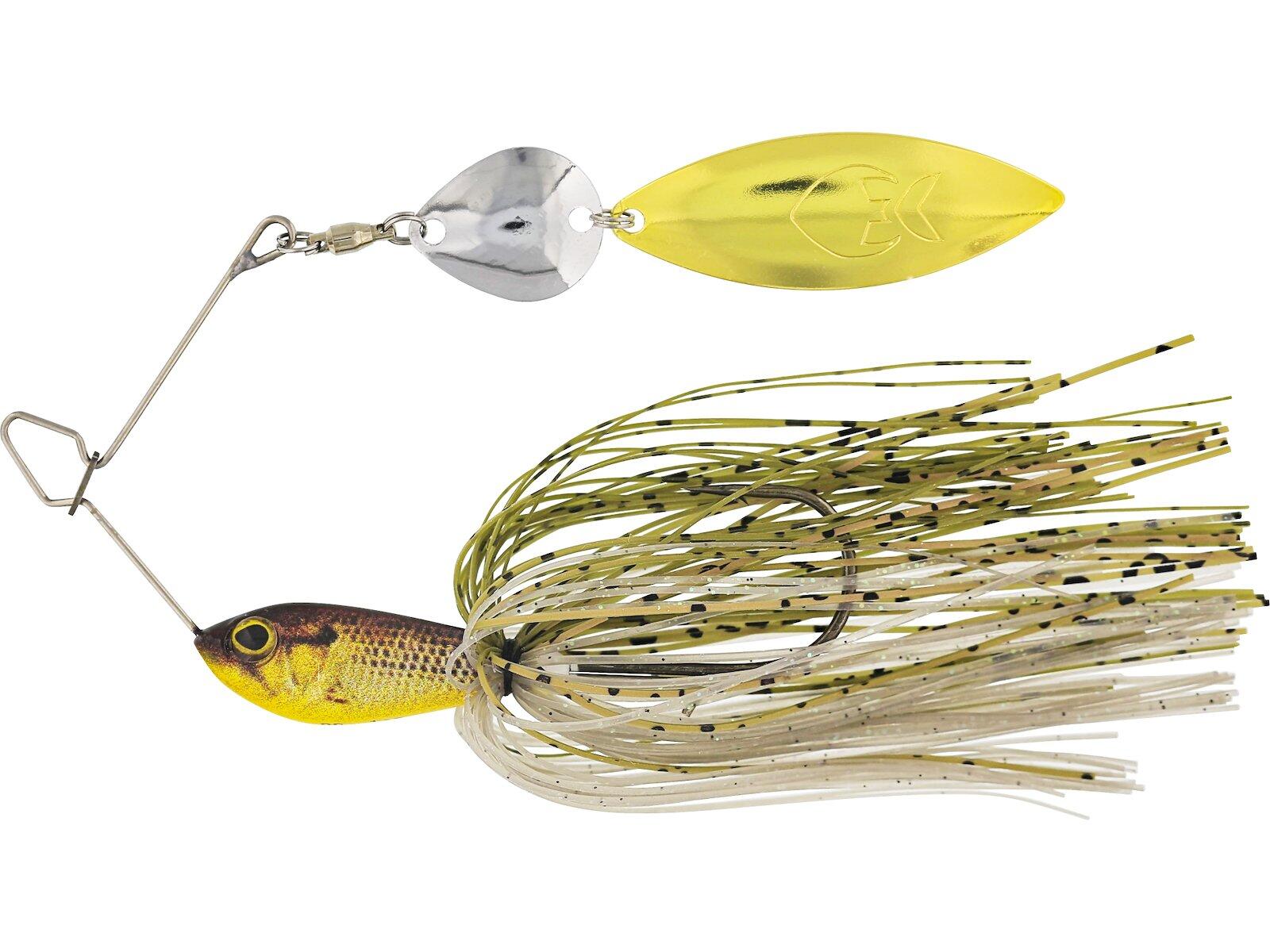 Lot de 6 leurres de pêche Spinnerbait pour bar, brochet, truite, saumon, eau douce, pêche en eau salée