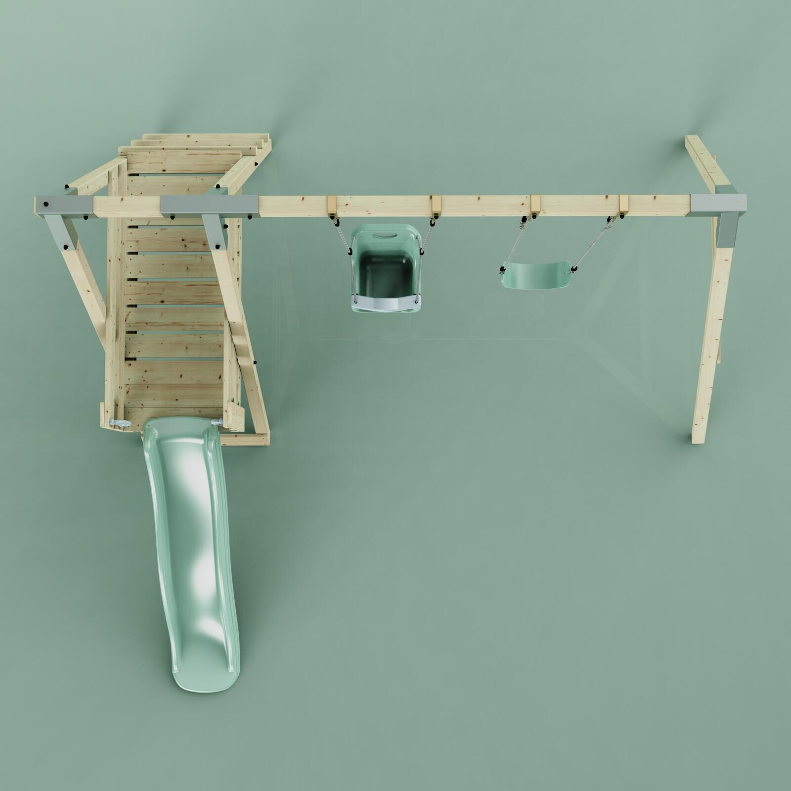 Schaukel Pfau in Mintgrün - 294 × 326 × 212 cm 6/6
