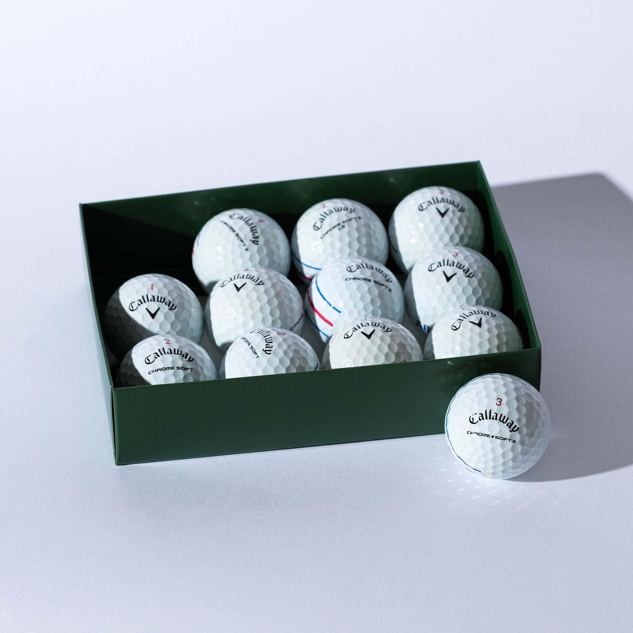 Callaway - 12 Balles De Golf D'Occasion Callaway Aaa - Modèle Chrome Soft Triple Track - Balle De Golf - Taille Unique - Decathlon