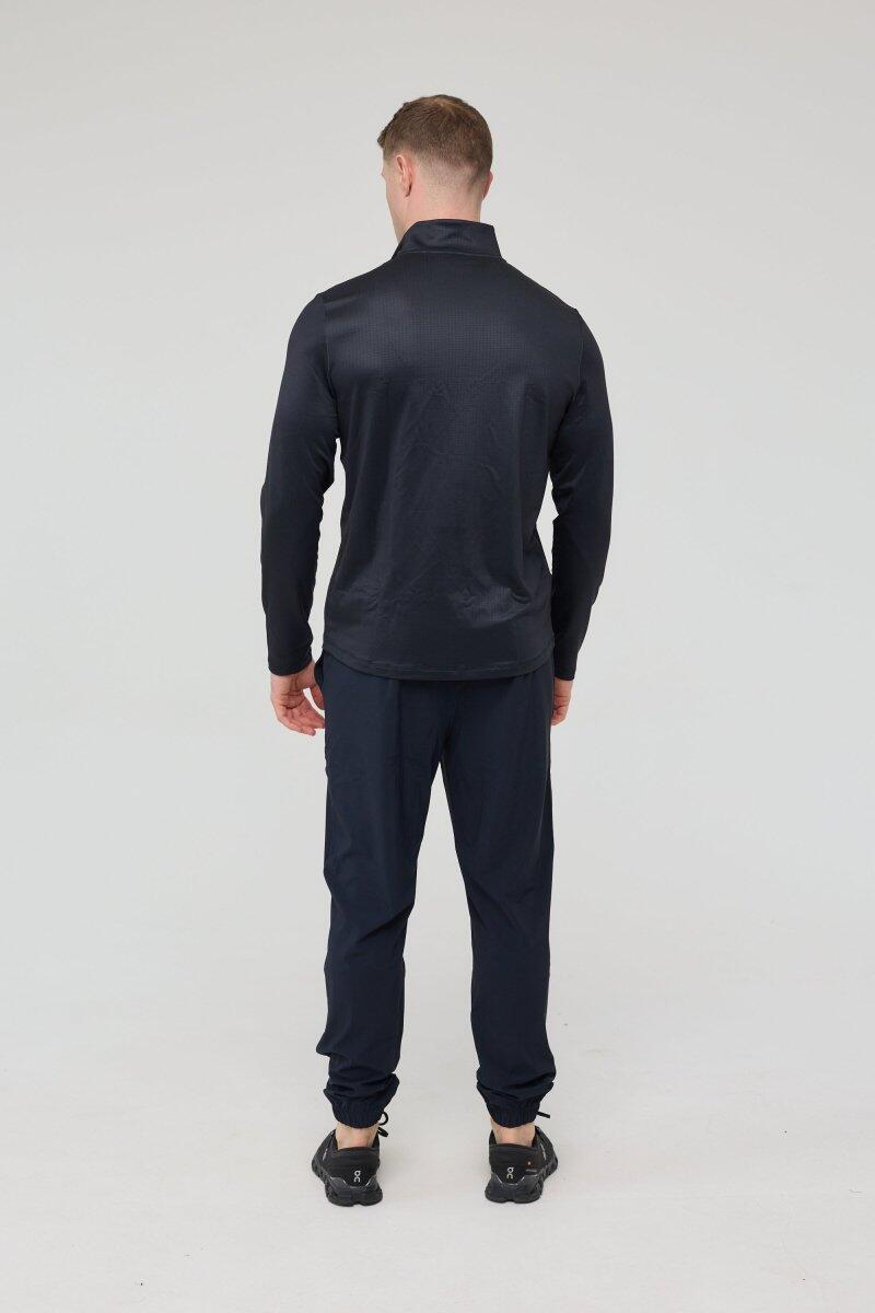 Dames Fitness Sport-Oberteil 1/4-Zip Elite Zwart 5/5