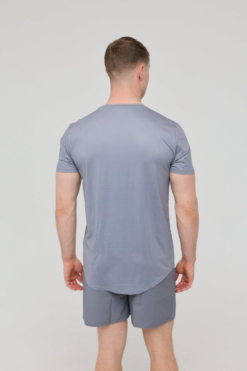 Heren Fitness Sport T-Shirt Elite Grijs 2/5