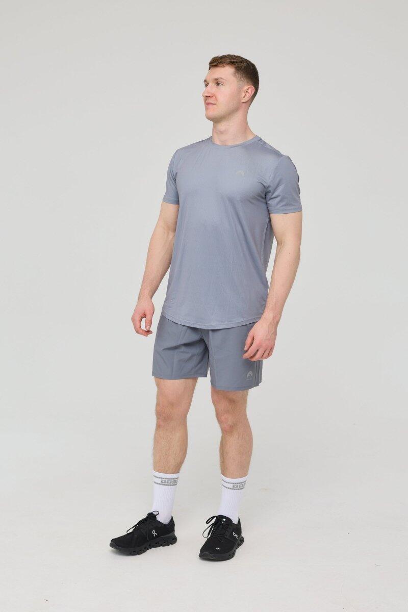 Heren Fitness Sport T-Shirt Elite Grijs 4/5