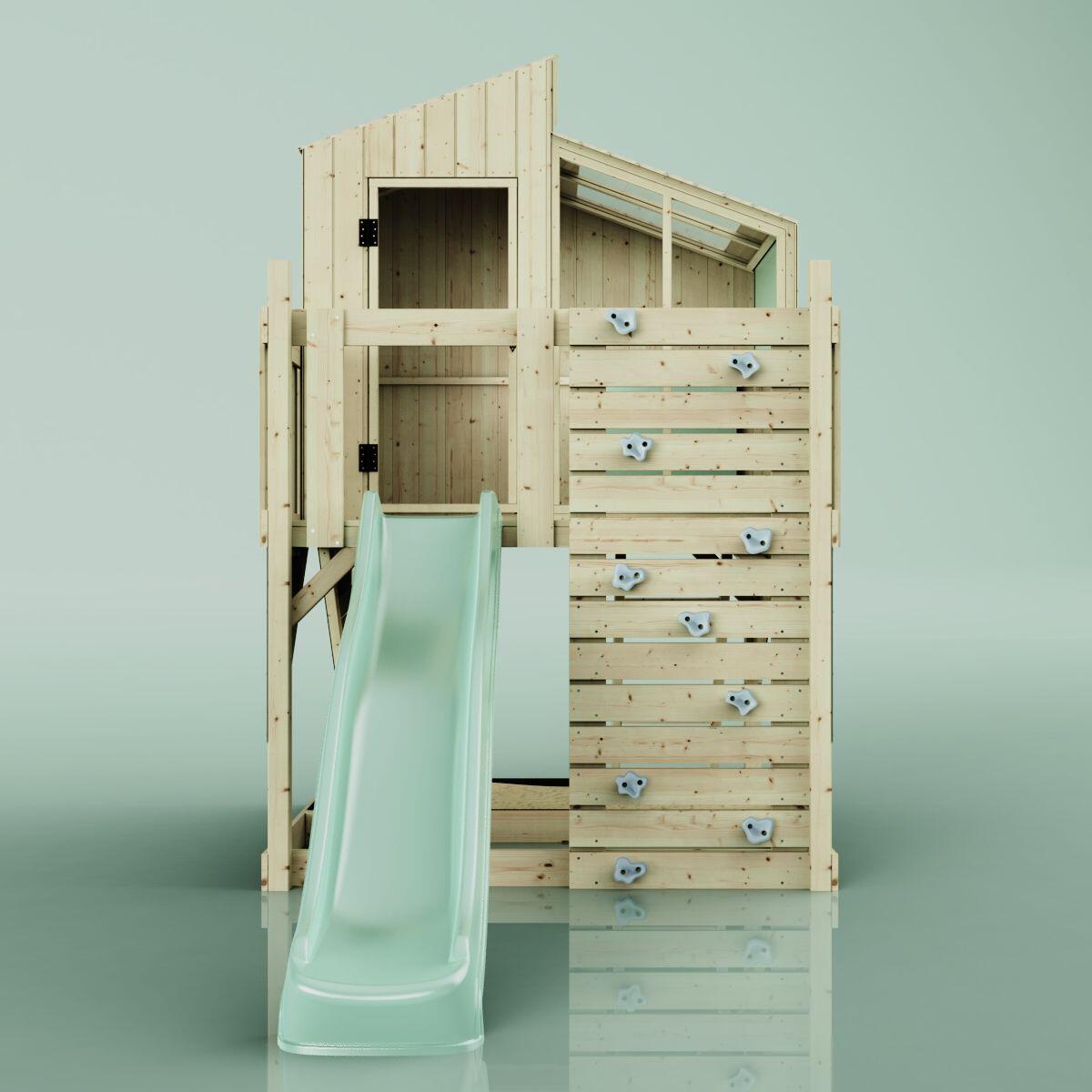 Stelzenhaus Komet in Mintgrün - 414 × 190 × 291 cm 2/6