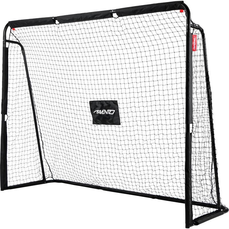 Poartă fotbal oţel Avento Target 300x200x91.5 cm, Negru