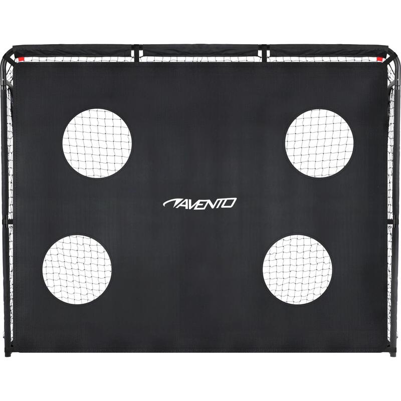 Poartă fotbal oţel Avento Target 300x200x91.5 cm, Negru