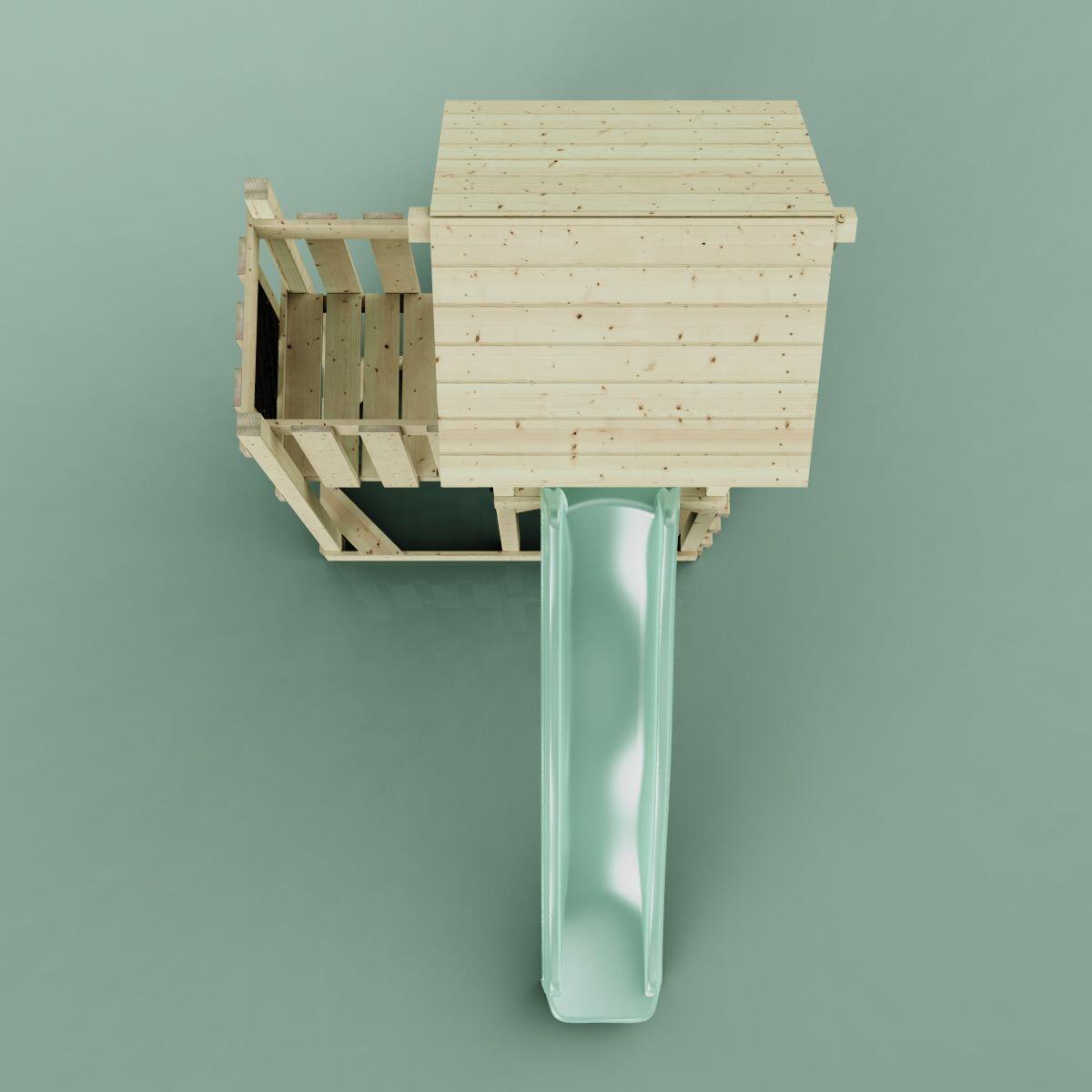 Spielturm Tromso in Mintgrün - 357 × 170 × 273 cm 6/6